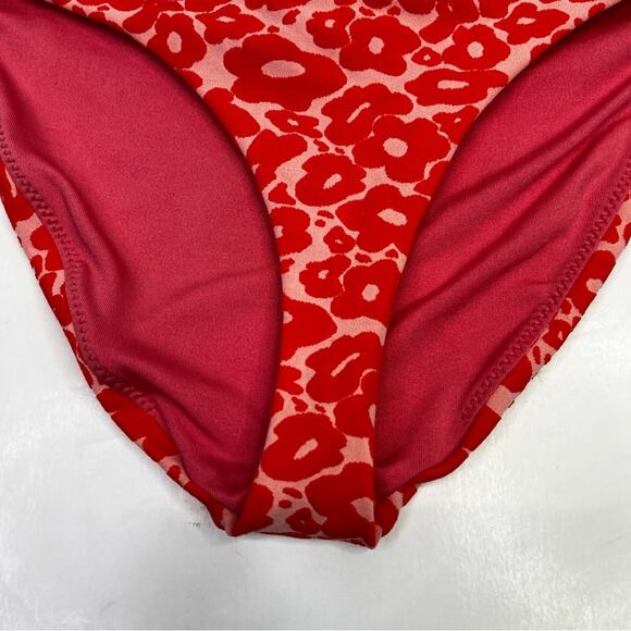 Peixoto Bella bikini bottoms dancing daisy red - Small - Picture 4 of 10
